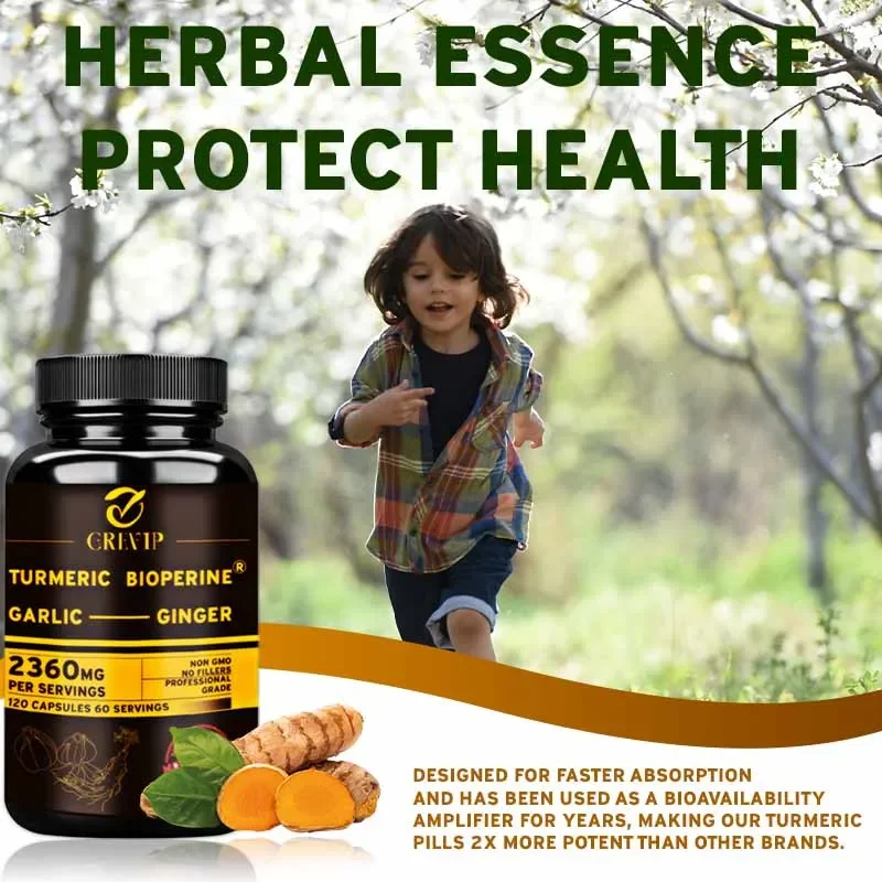Turmeric Curcumin Capsule - 4'ü 1 Arada Zerdeçal Zencefil Takviyesi
