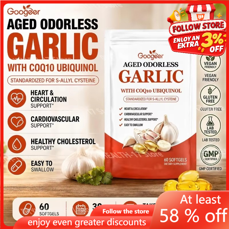 Coq10 Ubiquinol Softgel - Googeer Aged Kokusuz Sarımsak Softjelleri, Dolaşım