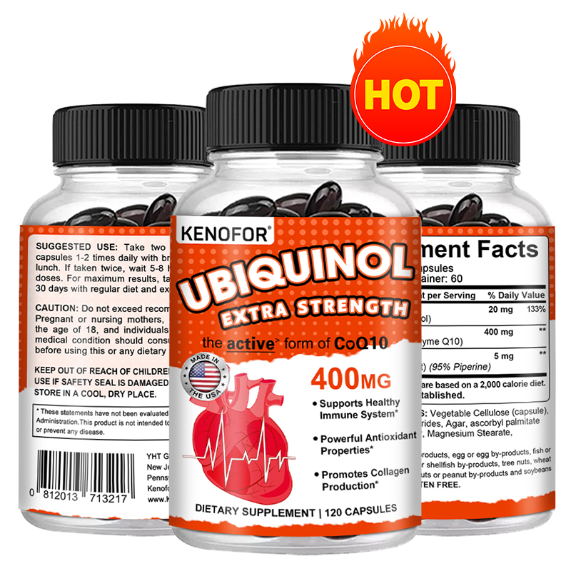 Coq10 Ubiquinol Softgel - Ubiquinol CoQ10 400mg Softjel, Süper Emilim,