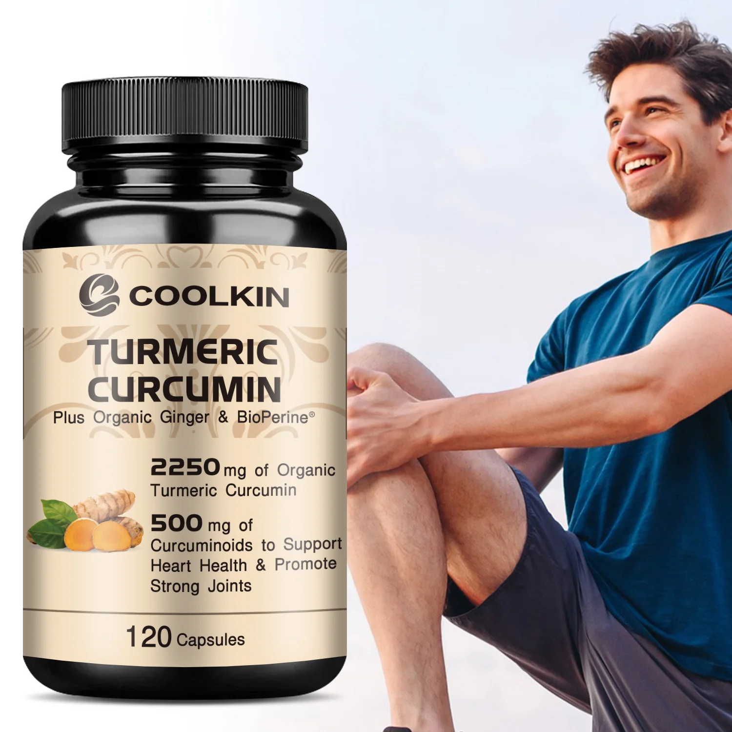 Turmeric Curcumin Capsule - Zerdeçal Kurkumin - %95 Kurkumin, Bioperine