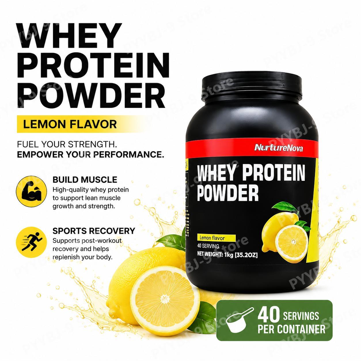 Nutrition Of Fitness - NurtureNova Whey Protein Tozu Limon Aromalı