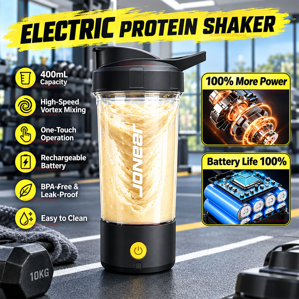 Nutrition And Fitness - 2026 Yeni Elektrikli Protein Shaker Şişesi