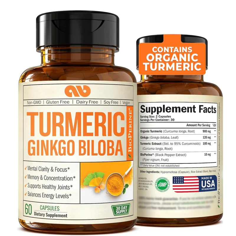Ginkgo Biloba Yaprağı ve Piper - Turmeric Curcumin Capsule incelemesi ve fiyatı